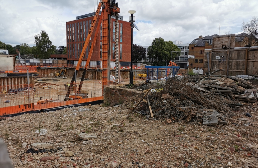 The hole in the ground that was once St Albans Police Station