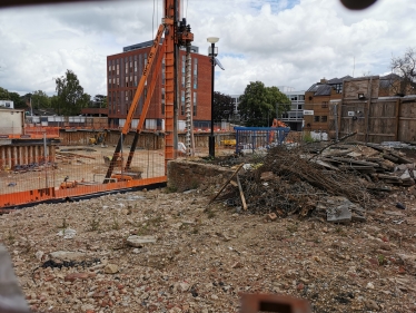The hole in the ground that was once St Albans Police Station