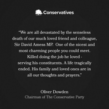 Party Chairman Oliver Dowden message